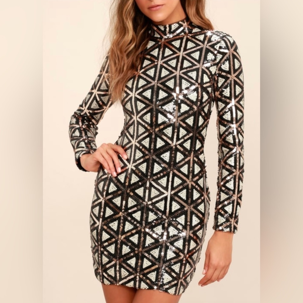 Lulus sequin dress